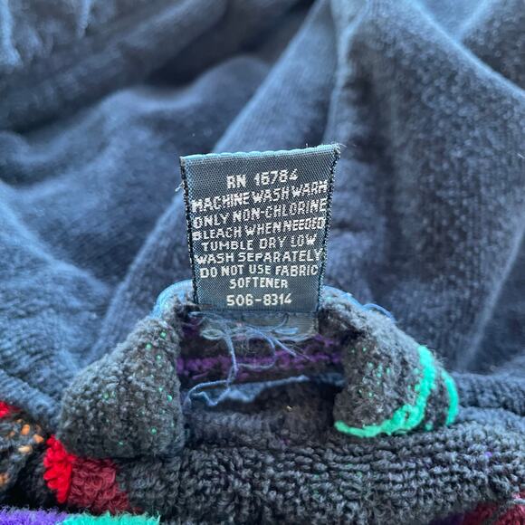 🔥Vintage STAFFORD 100% Cotton Aztec Tribal Southeastern Bathrobe Mens One Size - Picture 13 of 16